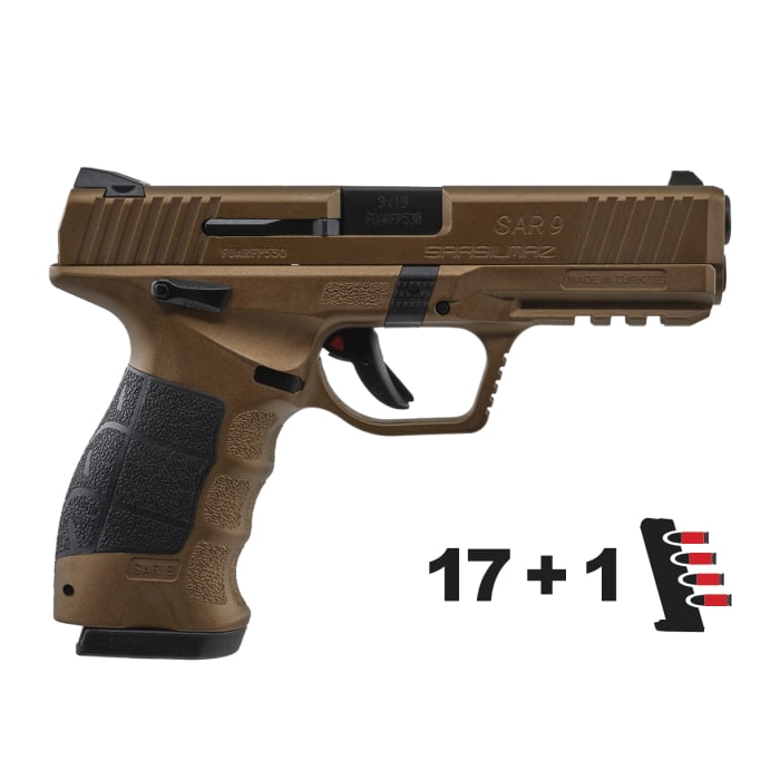 SAR USA - SAR9BR - right - bronze 9mm pistol