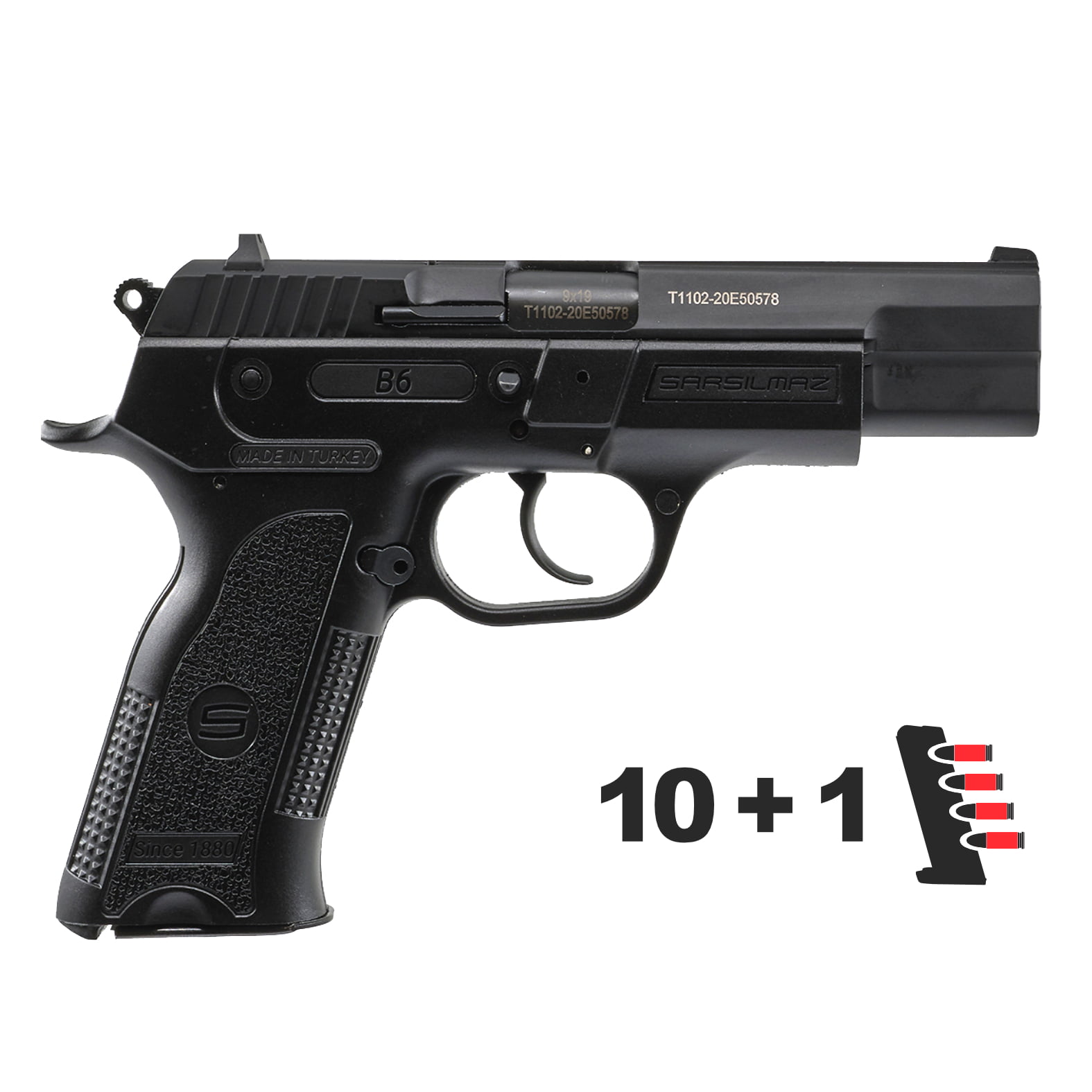 B69BL10 -SAR B6 9MM - 10 rounds - right