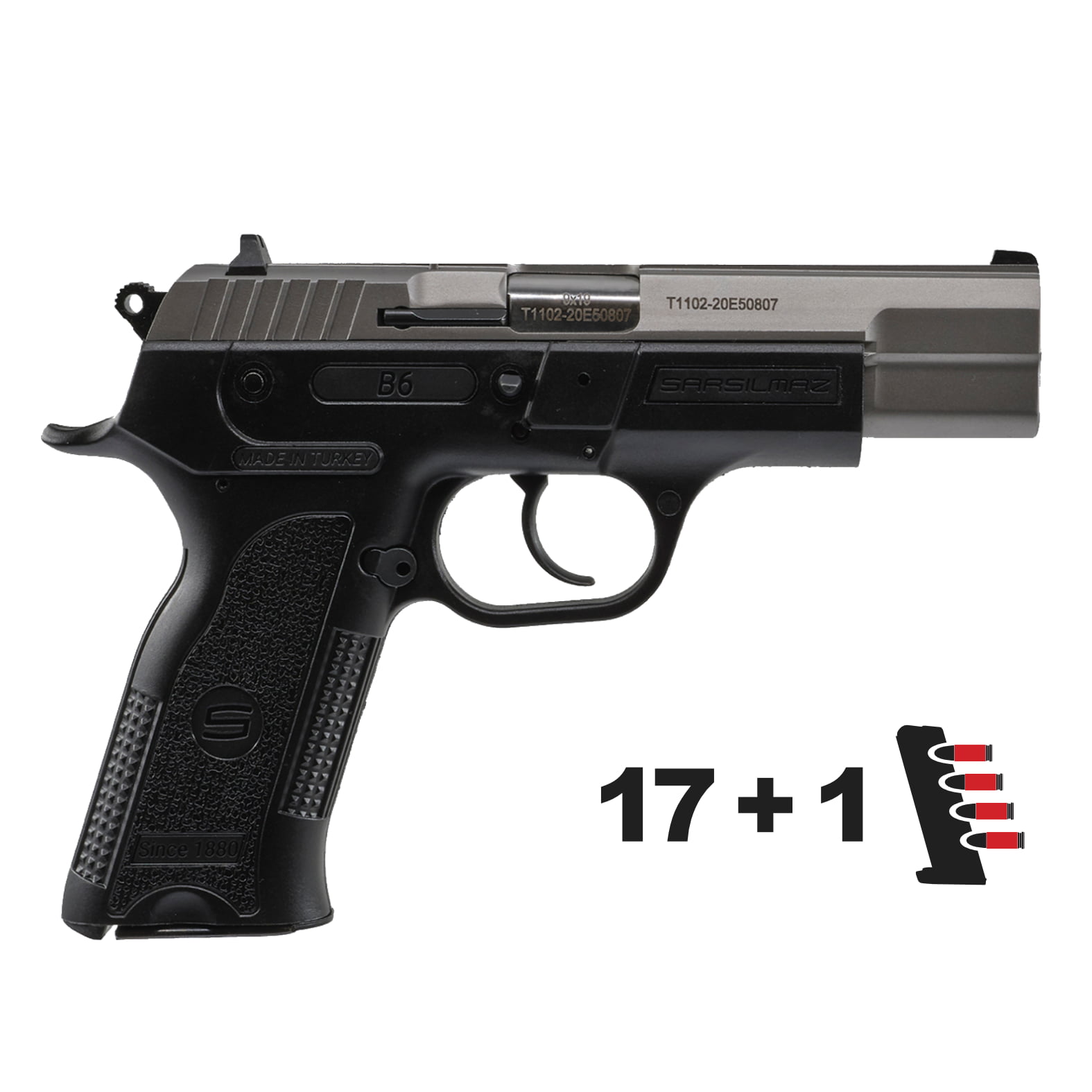 B69ST SAR B6 9MM Pistol - 17 r
