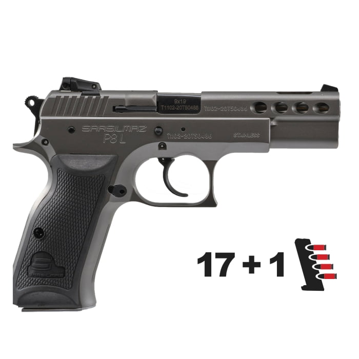 P8LST - SAR P8L Stainless 9mm - 17 rounds