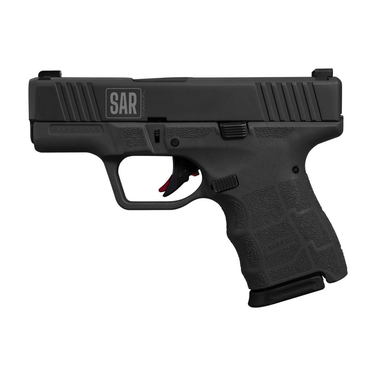 Sar9 Subcompact 9mm Black Pistol 12 Rounds Sar9scbl Mint Armory