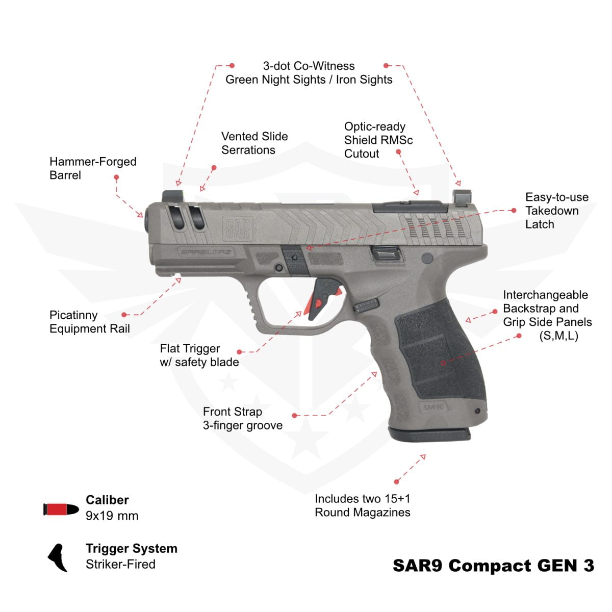 SAR9 C GEN 3 Platinum SAR9CG3PT